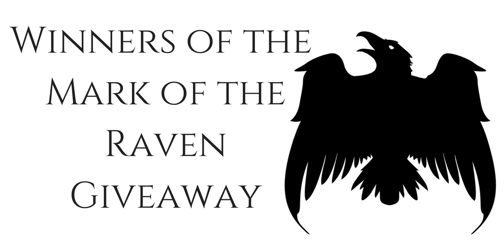 Winners of the Mark of the RavenGiveaway